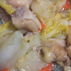 中華風♪白菜と鶏もも肉の生姜炒め煮♪
